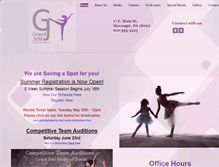 Tablet Screenshot of grandjetedance.com